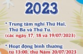 THÔNG BÁO NGHỈ HÈ 2023