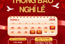 THÔNG BÁO NGHỈ LỄ GIỖ TỔ HÙNG VƯƠNG, NGÀY THỐNG NHẤT VÀ QUỐC TẾ LAO ĐỘNG 2026